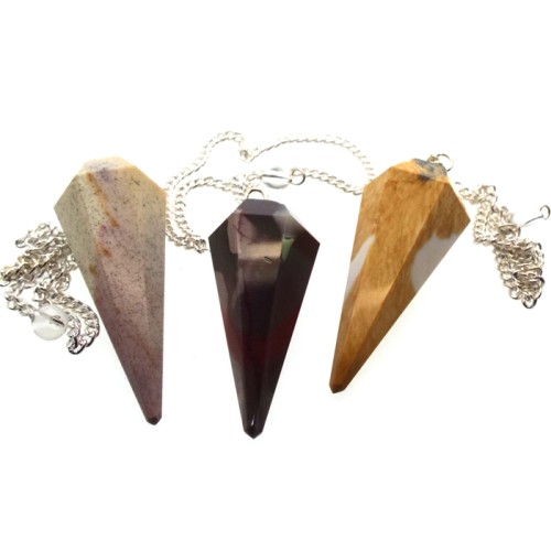 Mookaite Gemstone Terminated Pendulum